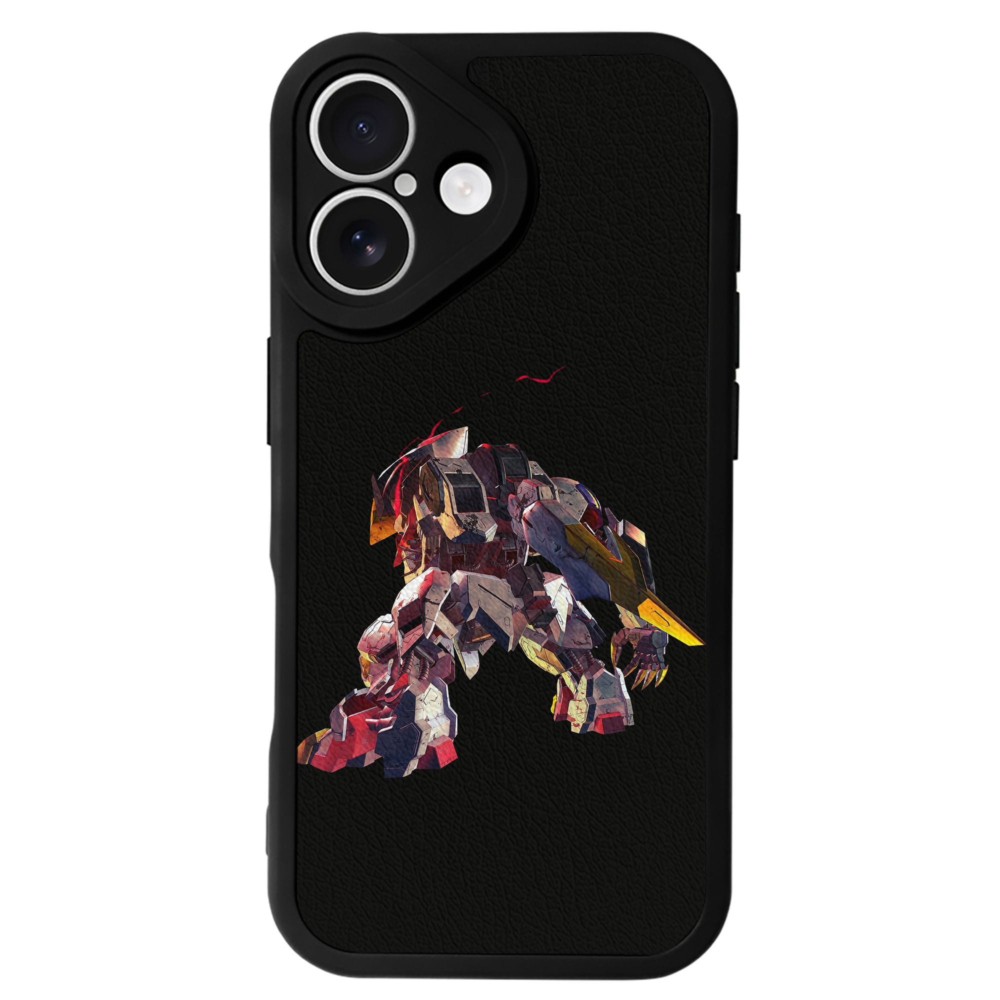 （画像用） 機動戦士ガンダム Mobile Suit Gundam 【iPhone 16シリーズ対応】シリコンスマホケース（レザー調） 材質：シリコン